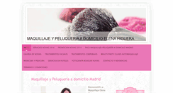 Desktop Screenshot of maquillajeelenahiguera.com