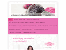 Tablet Screenshot of maquillajeelenahiguera.com